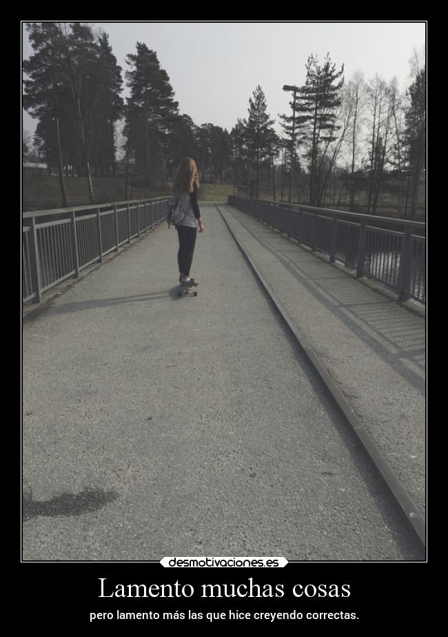 Lamento muchas cosas - 