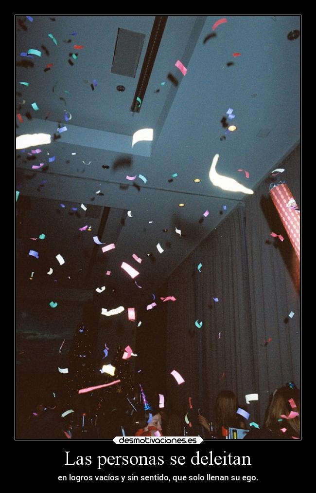 Las personas se deleitan -