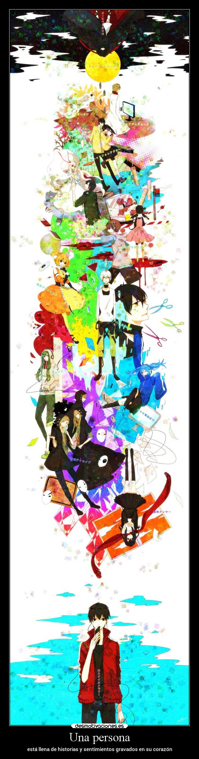 Una persona - está llena de historias y sentimientos gravados en su corazón