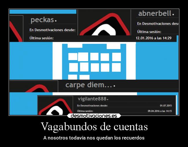 Vagabundos de cuentas - A nosotros todavía nos quedan los recuerdos