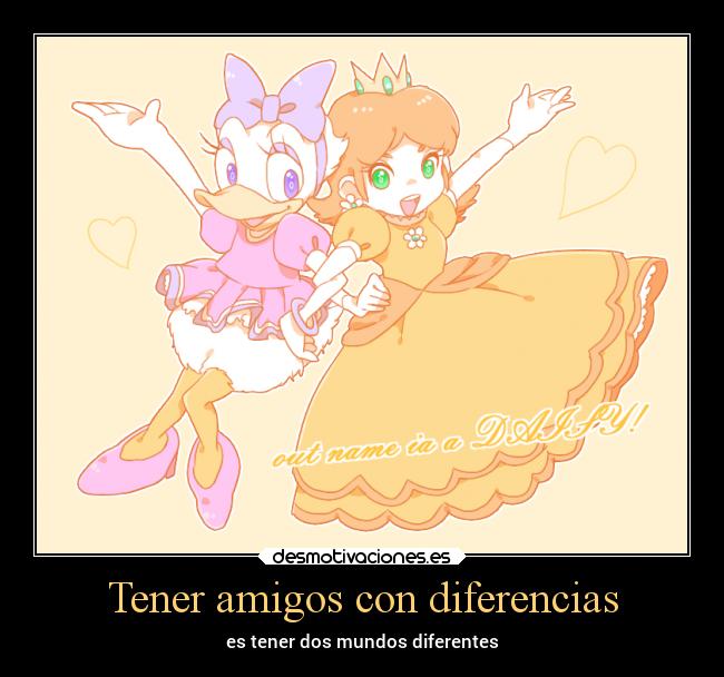 Tener amigos con diferencias - 