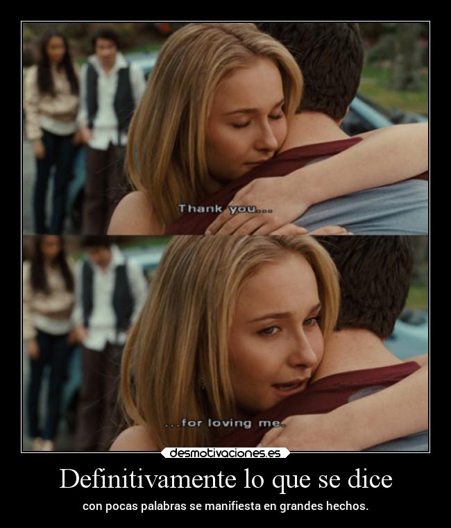 Definitivamente lo que se dice - con pocas palabras se manifiesta en grandes hechos.