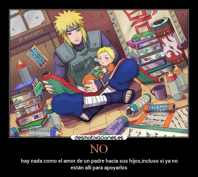 carteles anime amor familia sentimientos naruto desmotivaciones