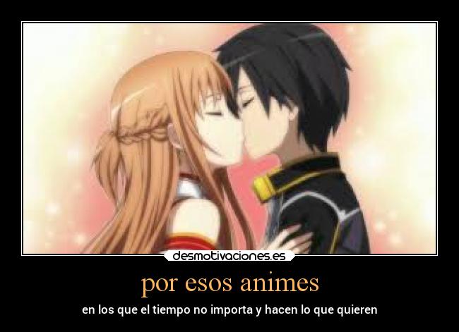 carteles anime amor sin tiempo desmotivaciones