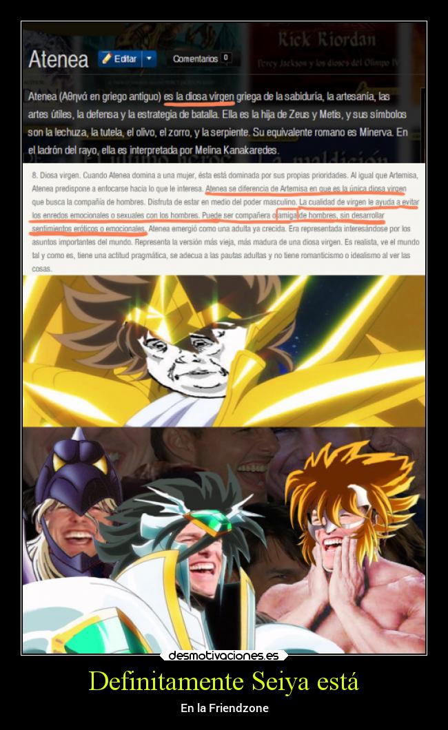 Definitamente Seiya está -