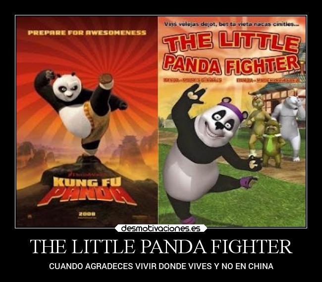 THE LITTLE PANDA FIGHTER - CUANDO AGRADECES VIVIR DONDE VIVES Y NO EN CHINA