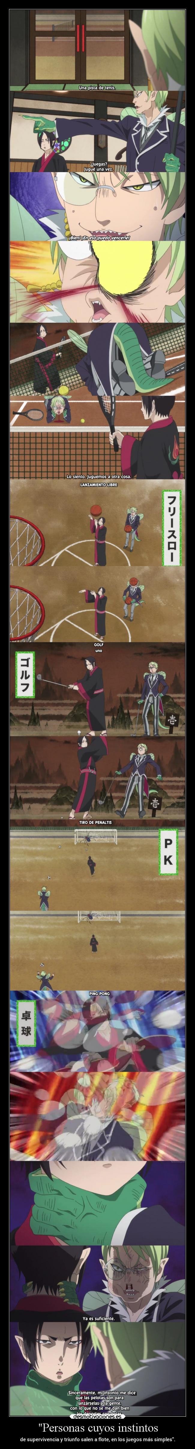 Personas cuyos instintos -