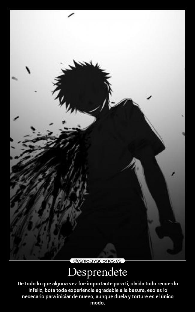 carteles anime olvidar godofmadness desmotivaciones