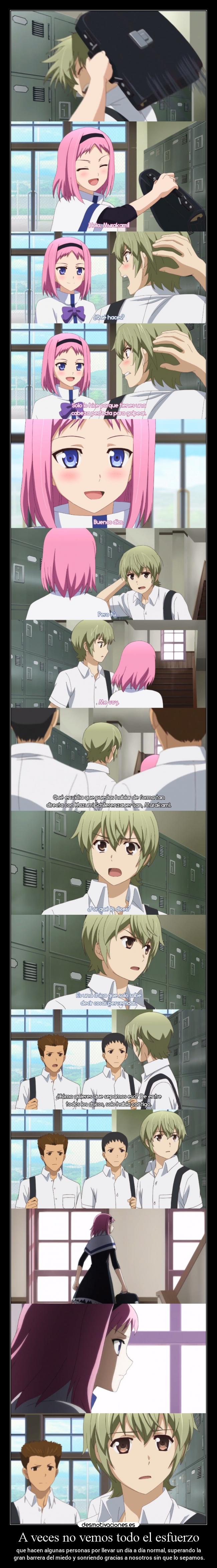 A veces no vemos todo el esfuerzo - 