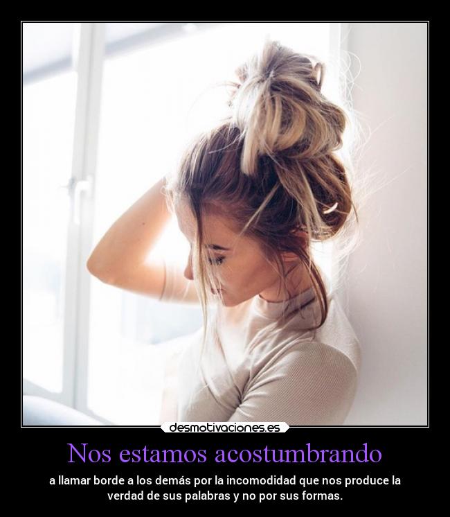 Nos estamos acostumbrando - 