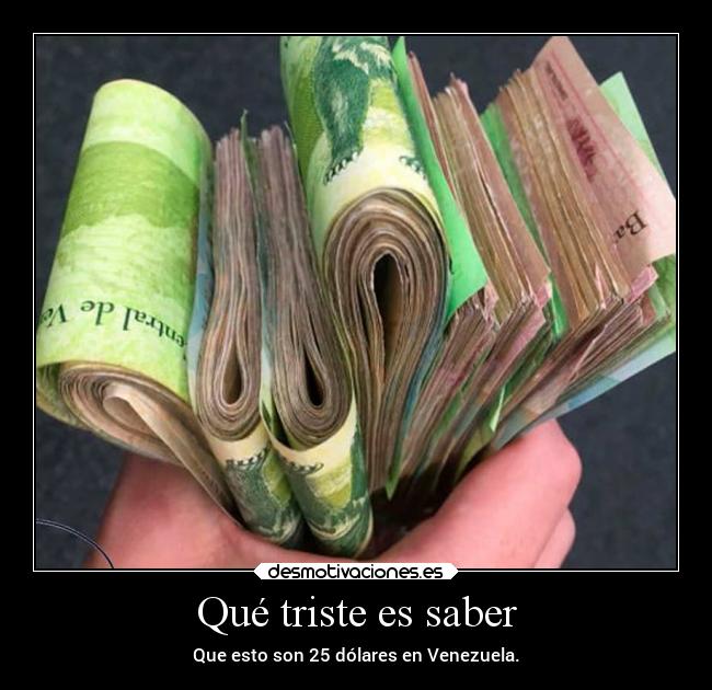 Qué triste es saber -