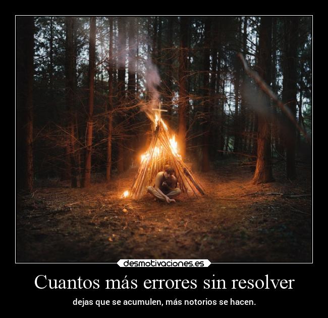 Cuantos más errores sin resolver - 