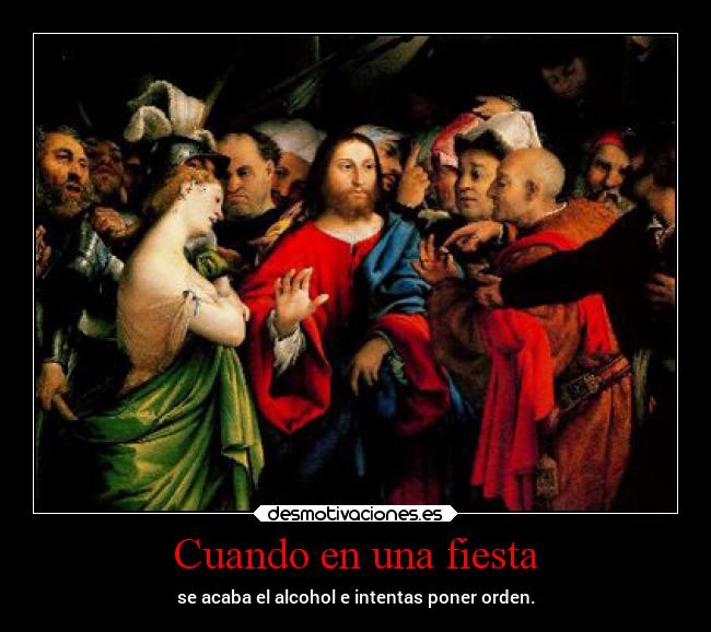 Cuando en una fiesta -