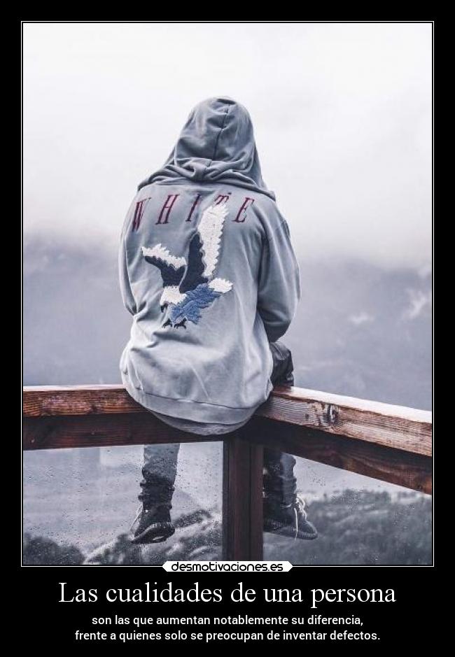 Las cualidades de una persona - 
