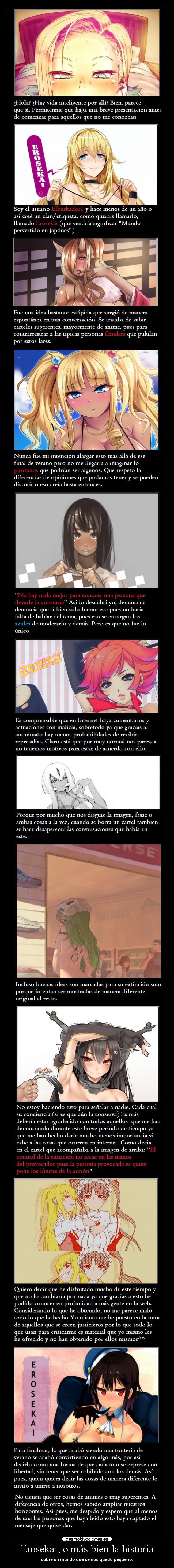 Erosekai, o más bien la historia -