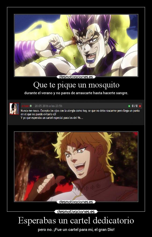 carteles humor chorra jojo ego dio meme elbuskador1 orion comentario erosekai desmotivaciones