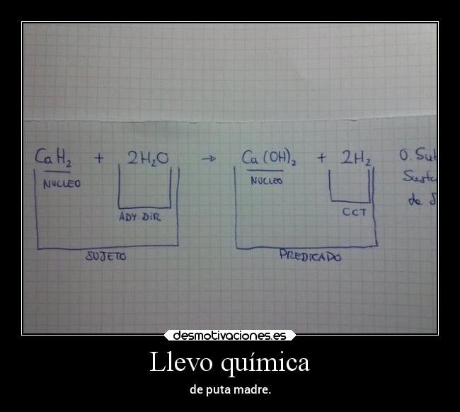 Llevo química - 