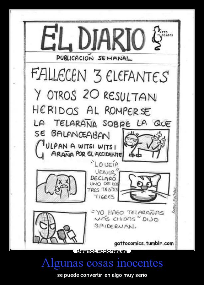 Algunas cosas inocentes - se puede convertir en algo muy serio