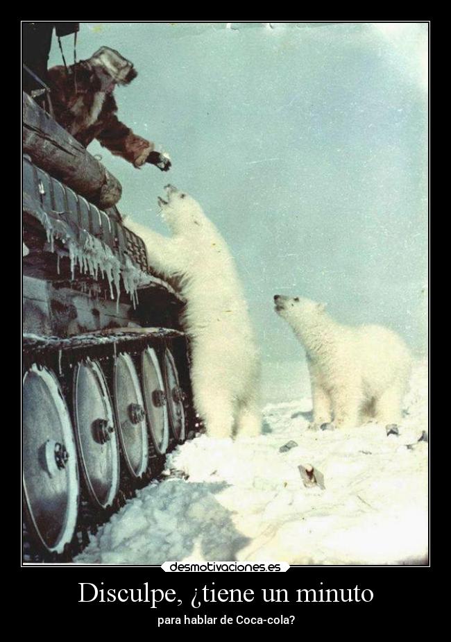 Disculpe, ¿tiene un minuto - para hablar de Coca-cola?