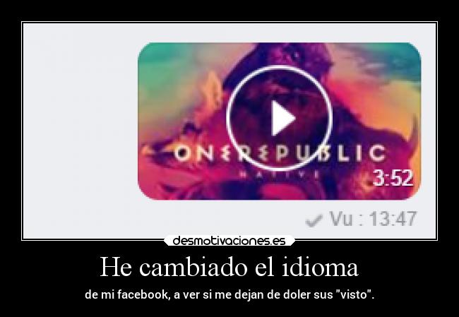 He cambiado el idioma - 