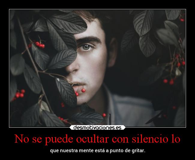No se puede ocultar con silencio lo - 