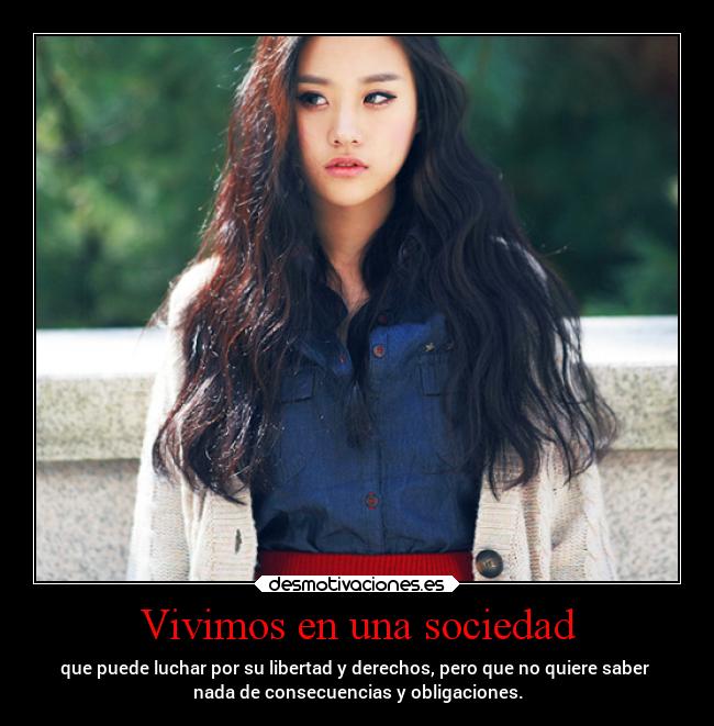 Vivimos en una sociedad -