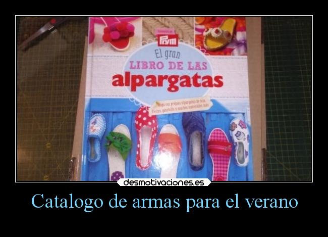 Catalogo de armas para el verano -