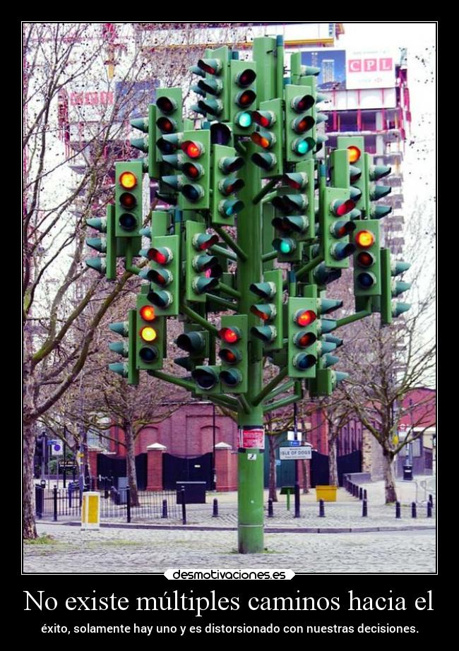 No existe múltiples caminos hacia el -