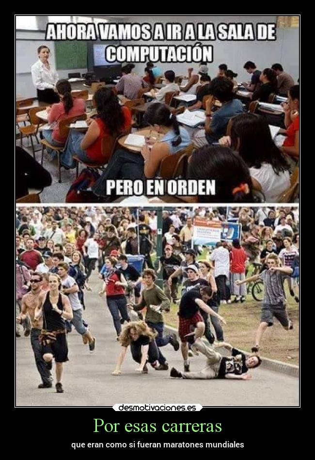 Por esas carreras - que eran como si fueran maratones mundiales