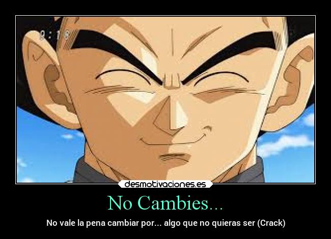 No Cambies... - No vale la pena cambiar por... algo que no quieras ser (Crack)