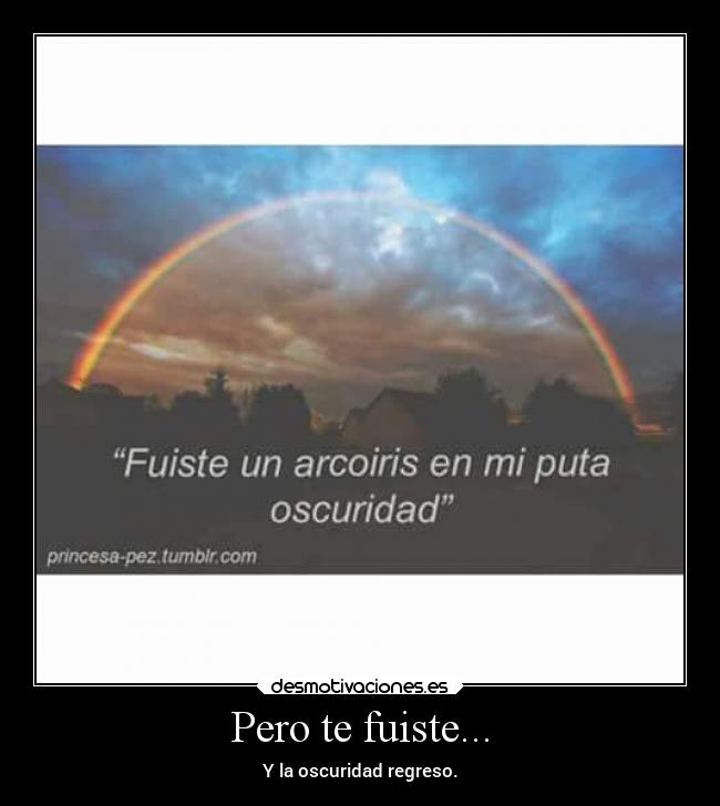 Pero te fuiste... - 
