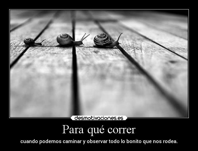 Para qué correr - 