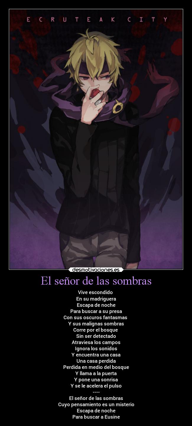 El señor de las sombras -