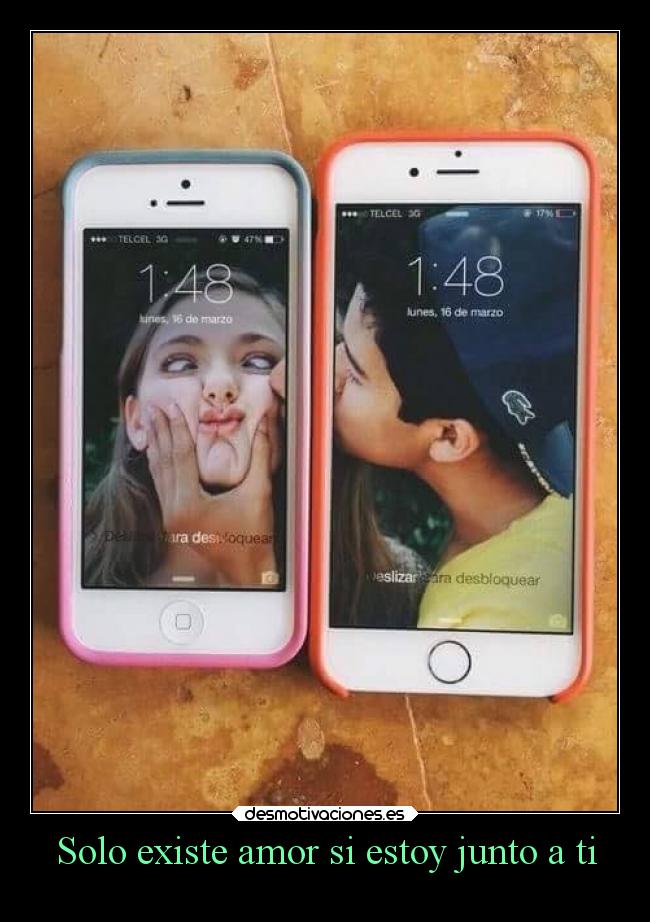 Solo existe amor si estoy junto a ti -