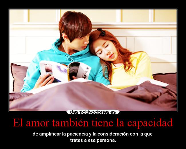 El amor también tiene la capacidad - 