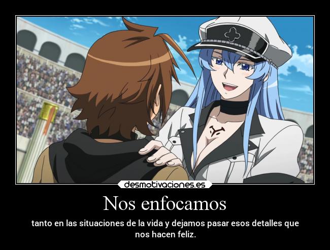 Nos enfocamos - tanto en las situaciones de la vida y dejamos pasar esos detalles que
nos hacen feliz.