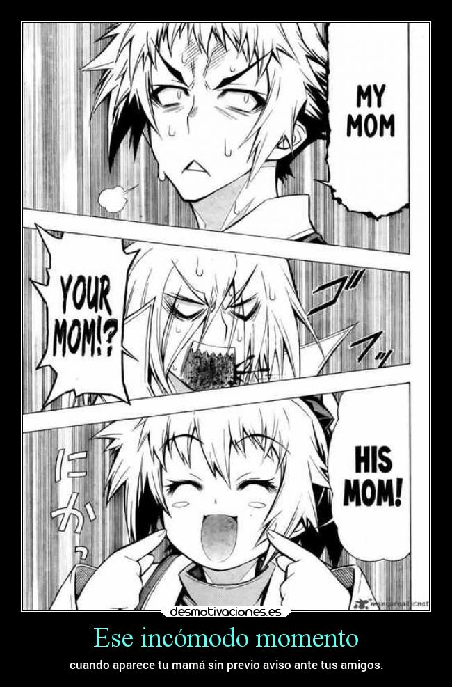 carteles anime comida madre manga medakabox medaka box makalove97 zenkichi hitoyoshi hitomi kouki akune xdddd desmotivaciones