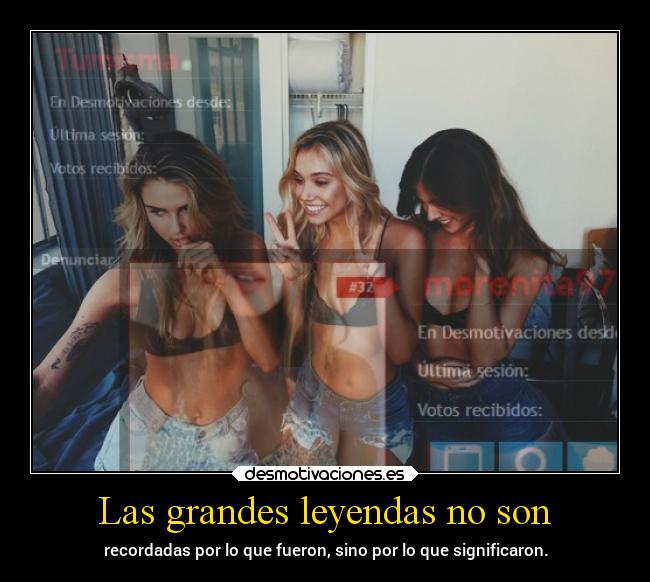 Las grandes leyendas no son - 