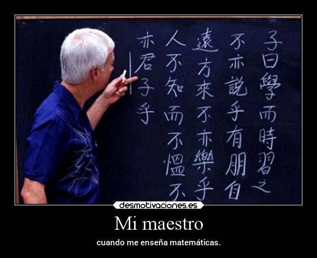 Mi maestro -