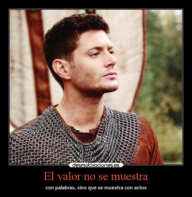 El valor no se muestra - con palabras, sino que se muestra con actos