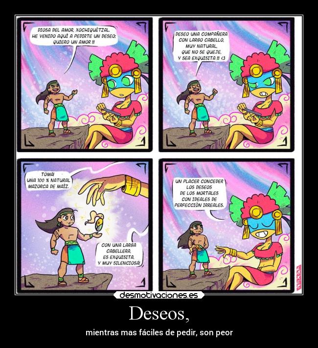 Deseos, - mientras mas fáciles de pedir, son peor