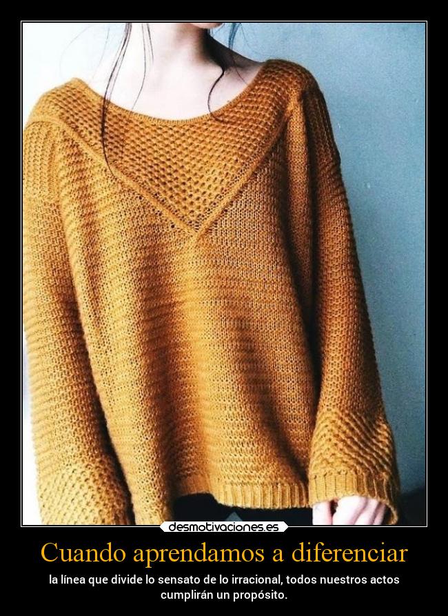 Cuando aprendamos a diferenciar -