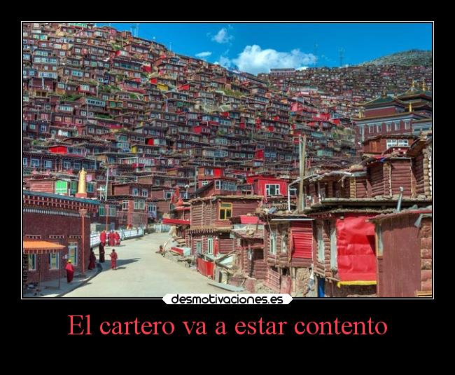 El cartero va a estar contento -