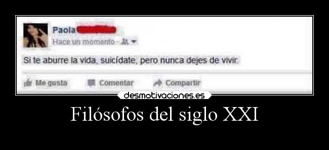 Filósofos del siglo XXI -