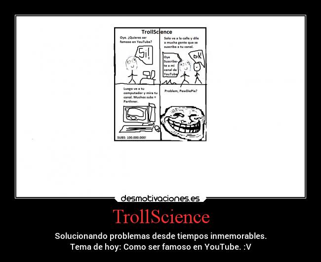 carteles graciosas trollscience desmotivaciones
