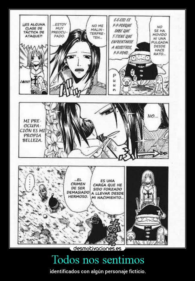 Todos nos sentimos - identificados con algún personaje ficticio.