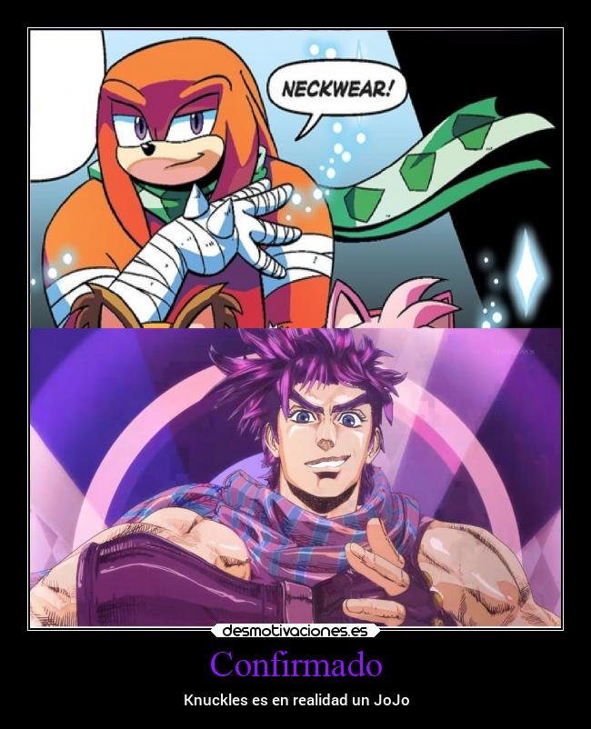 carteles humor referencia jojo joseph joestar knuckles desmotivaciones