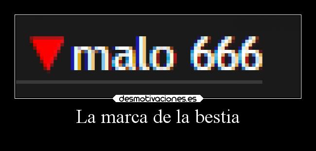 La marca de la bestia -
