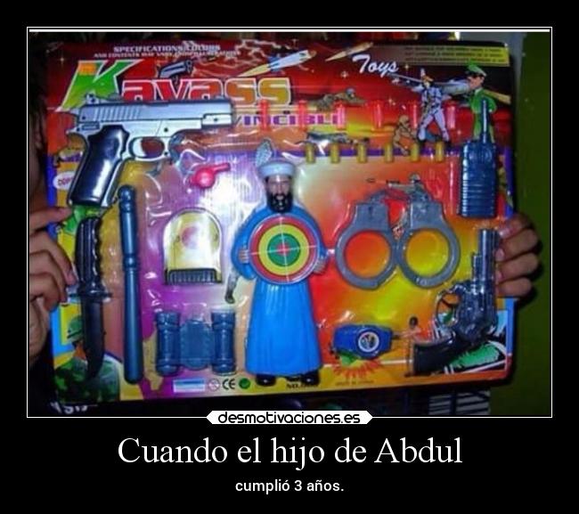 carteles infancia cumpleanos arabe desmotivaciones