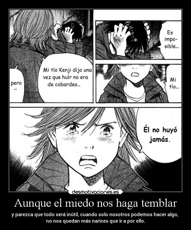 carteles miedo anime vida mundo miedo valor raptorhunters harukaze erosekai 20th century boys kana kenji chono desmotivaciones